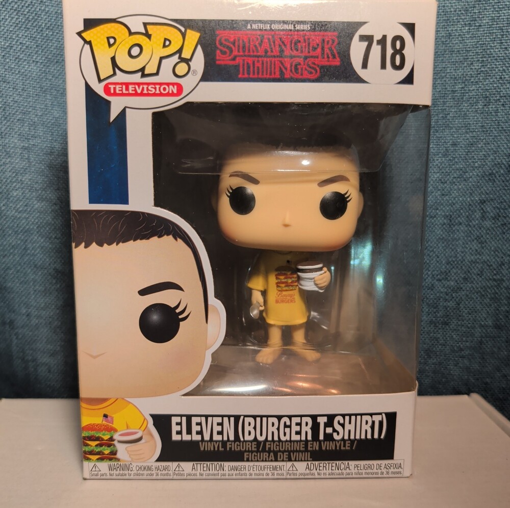 Funko Pop Eleven Burger Shirt Stranger Things 2018 in Box with Protector